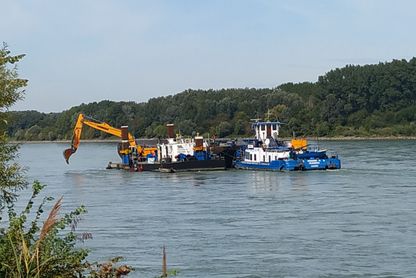 © Domarin Geschiebemanagement durch Domarin Baggerschiff