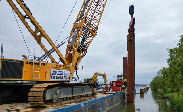 Slide Wasserbau an der Brigittenauer Lände