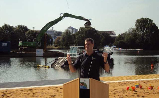Slide Bauarbeiten am Wöhrder See