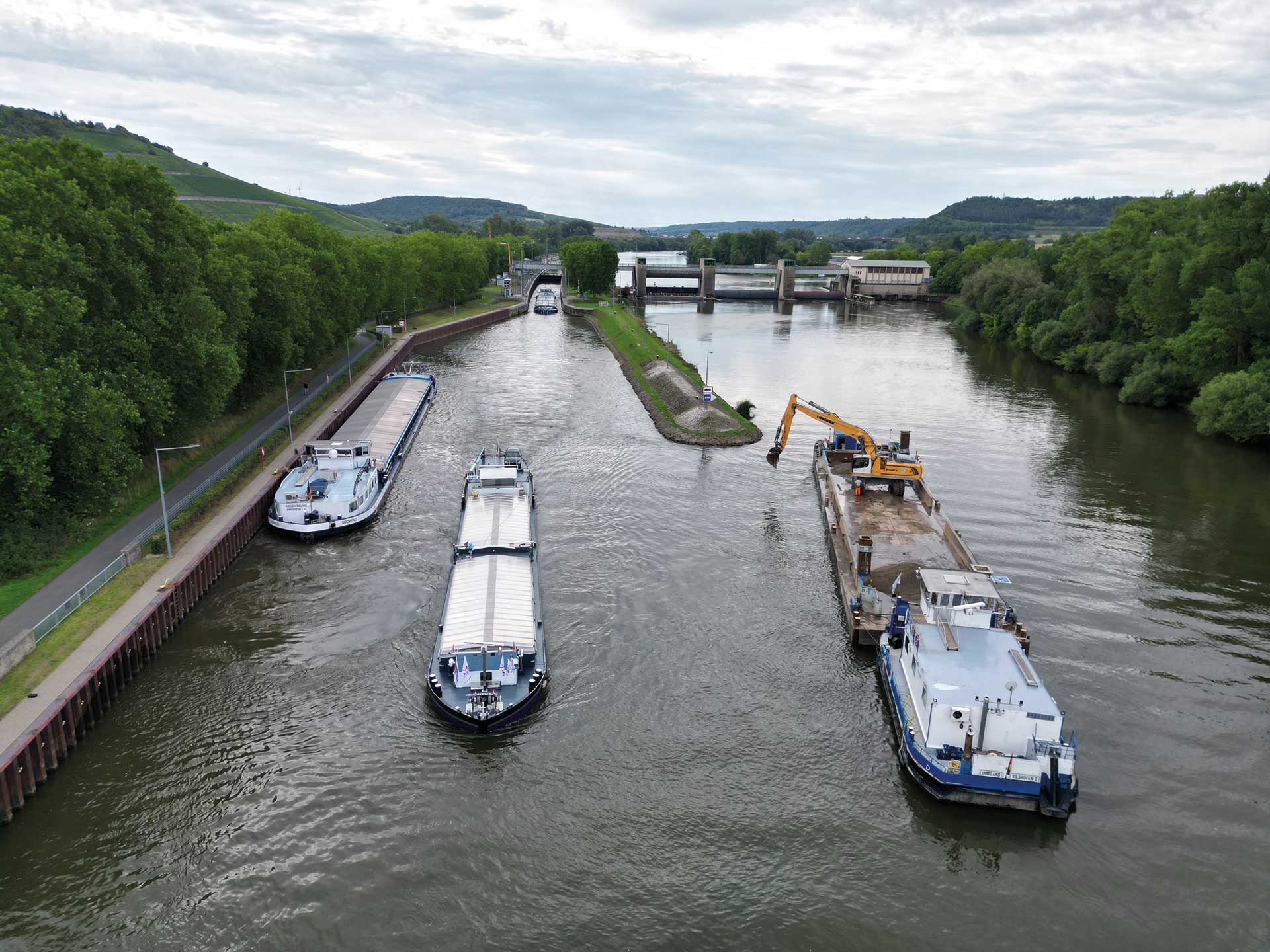 Nassbaggerungen am Main Slider